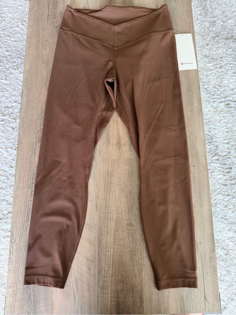 RARE NWT Lululemon Align V-Waist HR Leggings 25” Sz 10 *Java*